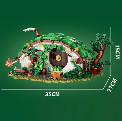 DK 6031 Dwarf Cabin – Zwergenhaus mit Beleuchtung, 1.088 Teile