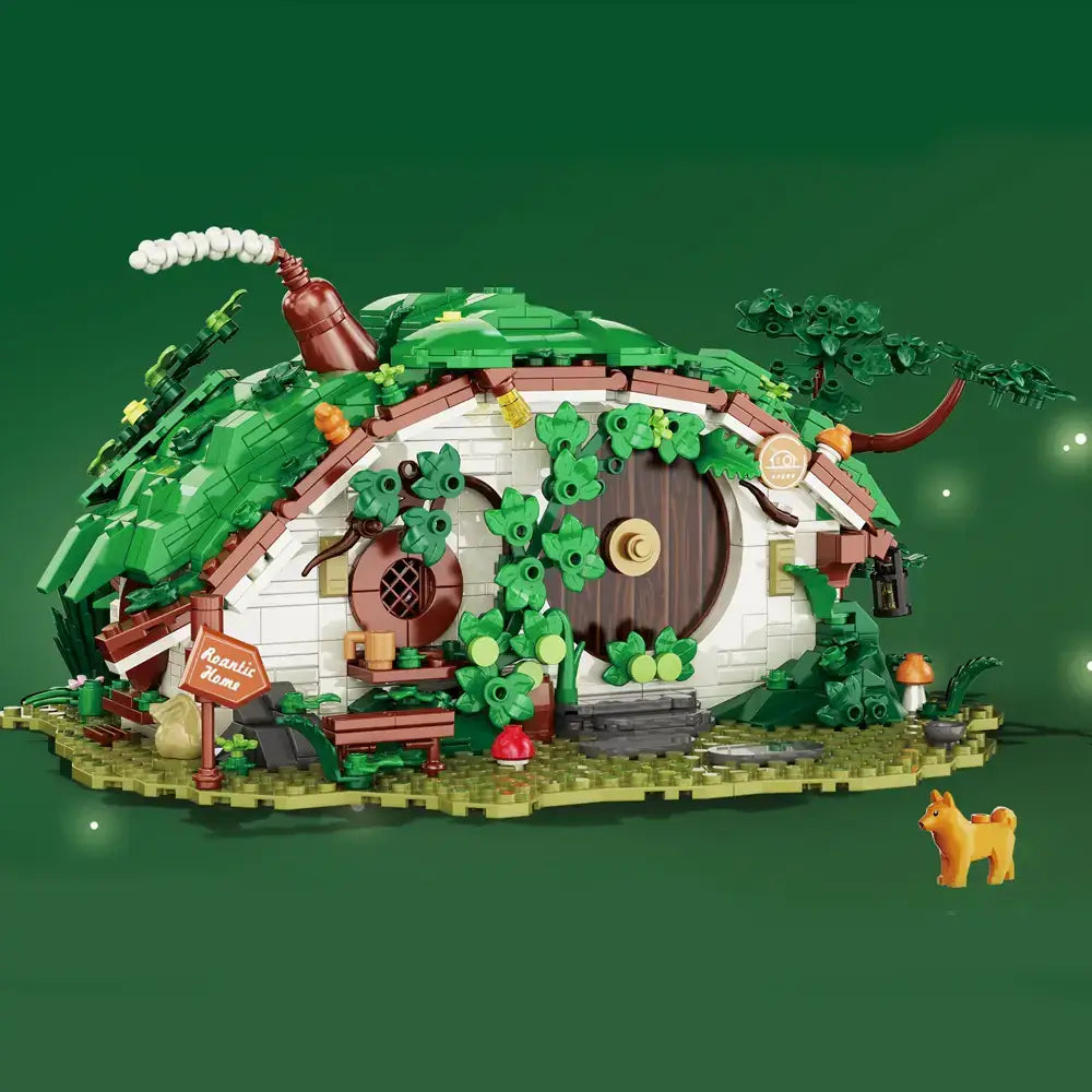 DK 6031 Dwarf Cabin – Zwergenhaus mit Beleuchtung, 1.088 Teile