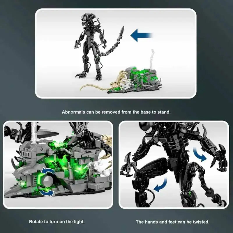 DK 7048 Alien Monsters – Klemmbaustein-Figur mit Beleuchtung, 958 Teile