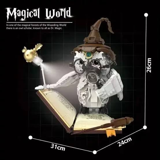 DK 7037 Magical World – Zaubereule mit Beleuchtung, 1.162 Teile