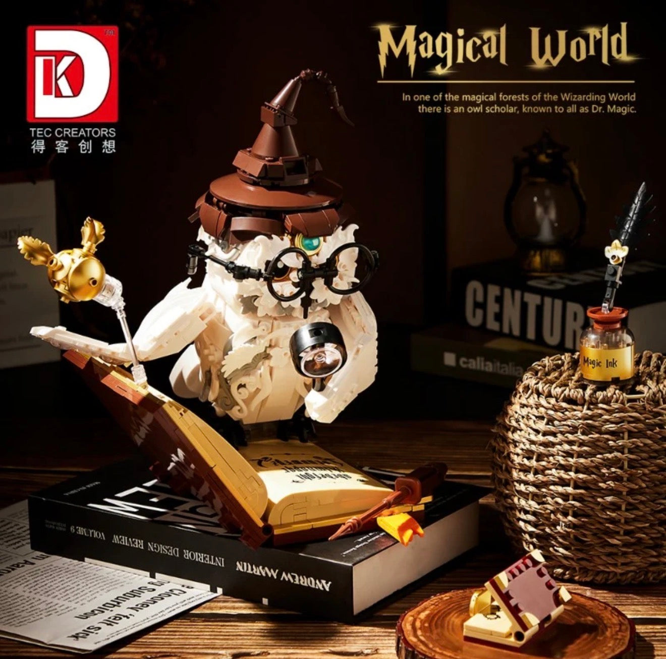 DK 7037 Magical World – Zaubereule mit Beleuchtung, 1.162 Teile