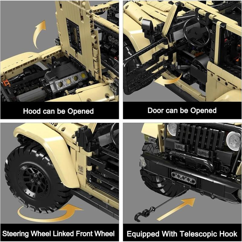 Mould King 13184 Rubicon Wrangler RC | 3.621 Teile