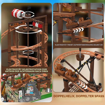 Mould King 11013 Double Helix Achterbahn | 2.174 Teile