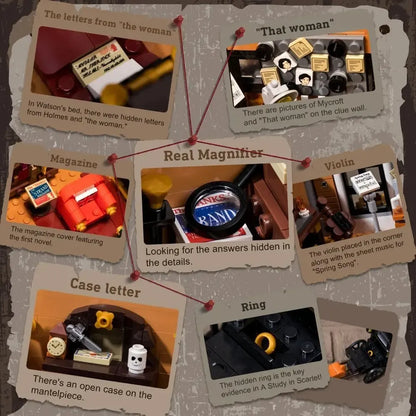 PANTASY 85014 Sherlock Holmes Baker Street 221B Apartment – 3.087 Teile