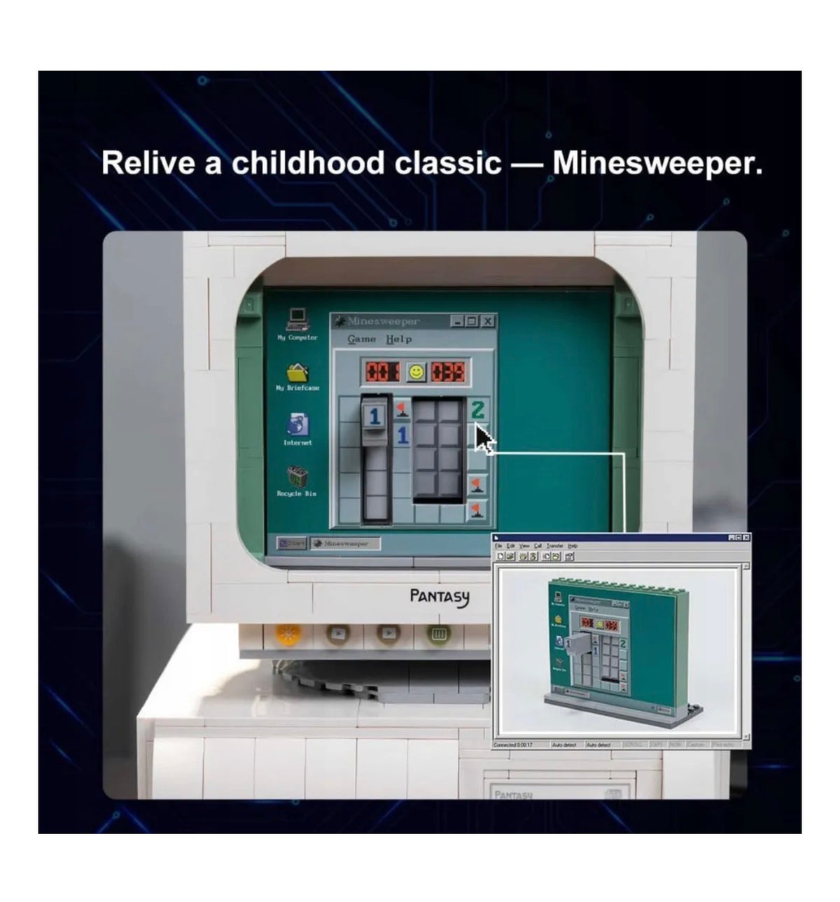PANTASY 85005 Retro 90s PC – Retro Computer – 1.634 Teile