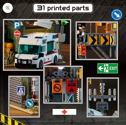 IAMBRICK Wrecked Plane Pharmacy – 2.076 Teile