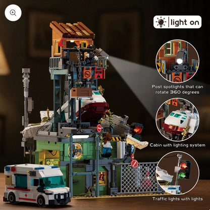 IAMBRICK Wrecked Plane Pharmacy – 2.076 Teile