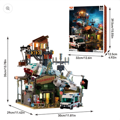 IAMBRICK Wrecked Plane Pharmacy – 2.076 Teile