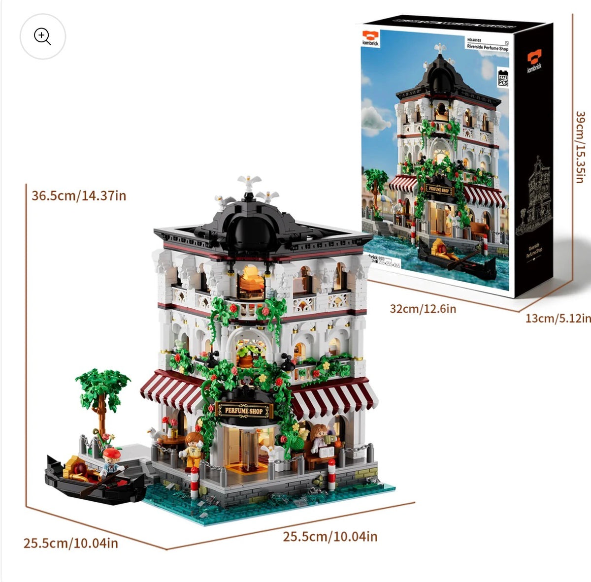I AM BRICK 40102 Riverside Perfume Shop – 2.771 Teile