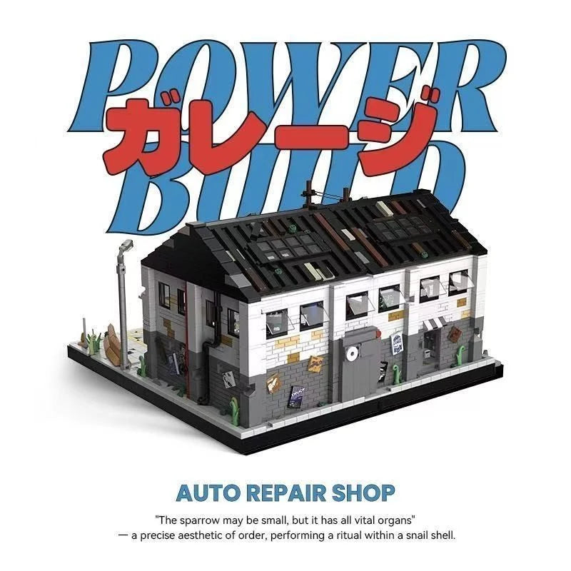 Power Build PB8867 Autowerkstatt – Klemmbaustein-Set mit 3.548 Teilen & Beleuchtung