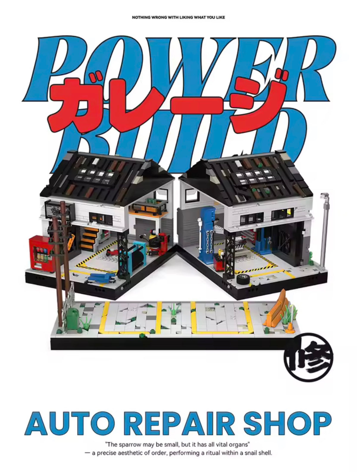 Power Build PB8867 Autowerkstatt – Klemmbaustein-Set mit 3.548 Teilen & Beleuchtung