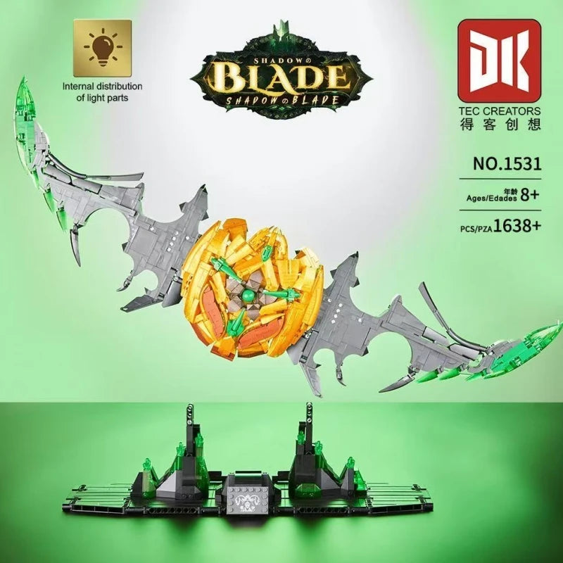 DK 1531 Shadow Blade – Fantasy-Klinge mit Beleuchtung | 1.638 Teile