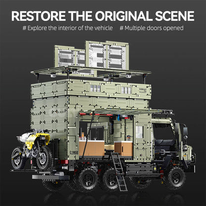 GULY 10661 Unimog Wohnmobil 1:8 – 7.310 Teile Klemmbaustein-Modell