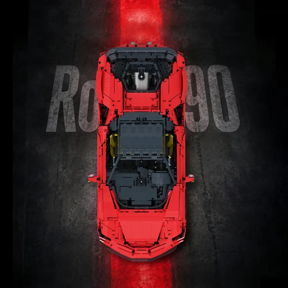Free Tribe 31006 Rosso 90 – Roter Supersportwagen mit 3.988 Teilen