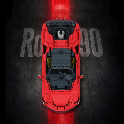 Free Tribe 31006 Rosso 90 – Roter Supersportwagen mit 3.988 Teilen