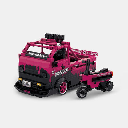 PowerBuild 1087X Drift Team Repair Truck – 1:24 Service-Truck Klemmbaustein-Modell | 520+ Teile