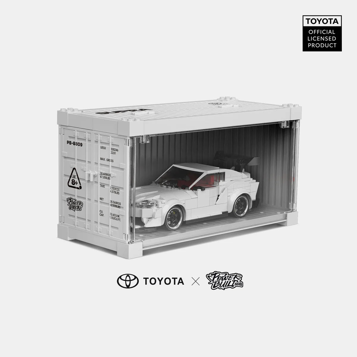 PowerBuild Toyota GR Supra – 1:24 Sportwagen Klemmbaustein-Modell | 450+ Teile