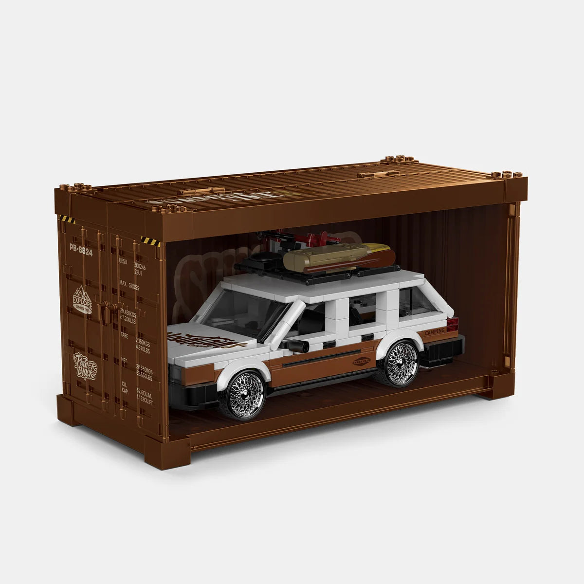 PowerBuild 80s German Wagon Sleeper – 457 Pieces Retro Estate Model | 1:32 Building Blocks