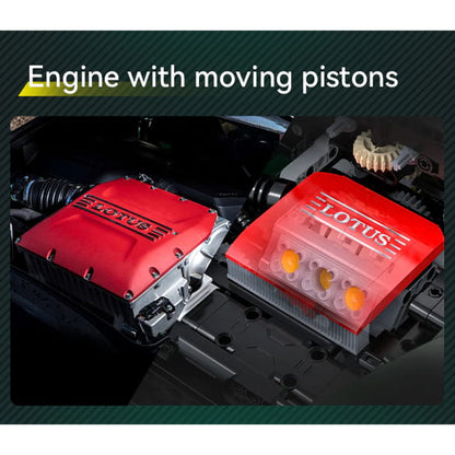 CaDA C61511W Lotus Exige Cup 430 – 3730 Teile Sportwagen Modell | 1:8 Klemmbaustein-Set