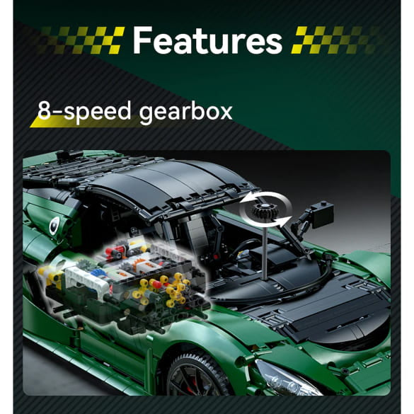 CaDA C61511W Lotus Exige Cup 430 – 3730 Teile Sportwagen Modell | 1:8 Klemmbaustein-Set