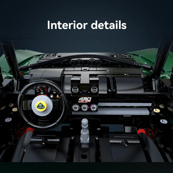 CaDA C61511W Lotus Exige Cup 430 – 3730 Teile Sportwagen Modell | 1:8 Klemmbaustein-Set