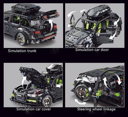 TaiGaoLe T5023 RS6 Sportscar – 2896 Teile Technik-Set | RS6 Klemmbaustein-Modell | 1:10 Supercar