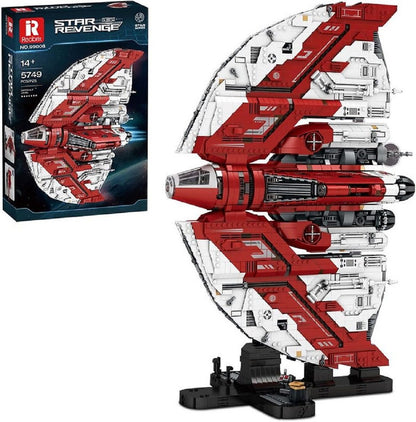 REOBRIX 99006 T6 Shuttle - 5749 Pieces Spaceship Building Block Set | Large Space Display Model