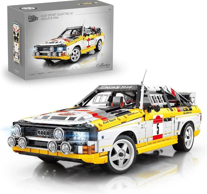 BoleBrick Audi Rally Quattro Group B 1984 – 3886 Teile RC Rallye-Klemmbaustein-Set | 1:8 Scale Klassiker