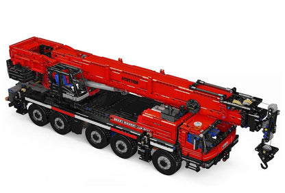 Mould King 17074 Roter Kran – 3218 Teile Technik-Kran | Großes Konstruktions-Set | Display-Modell