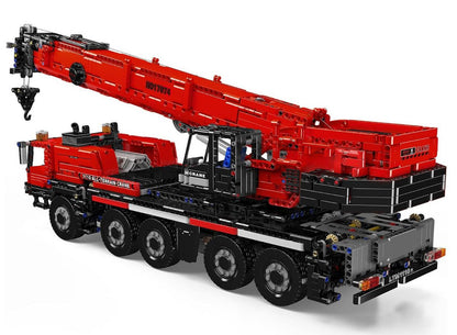 Mould King 17074 Roter Kran – 3218 Teile Technik-Kran | Großes Konstruktions-Set | Display-Modell