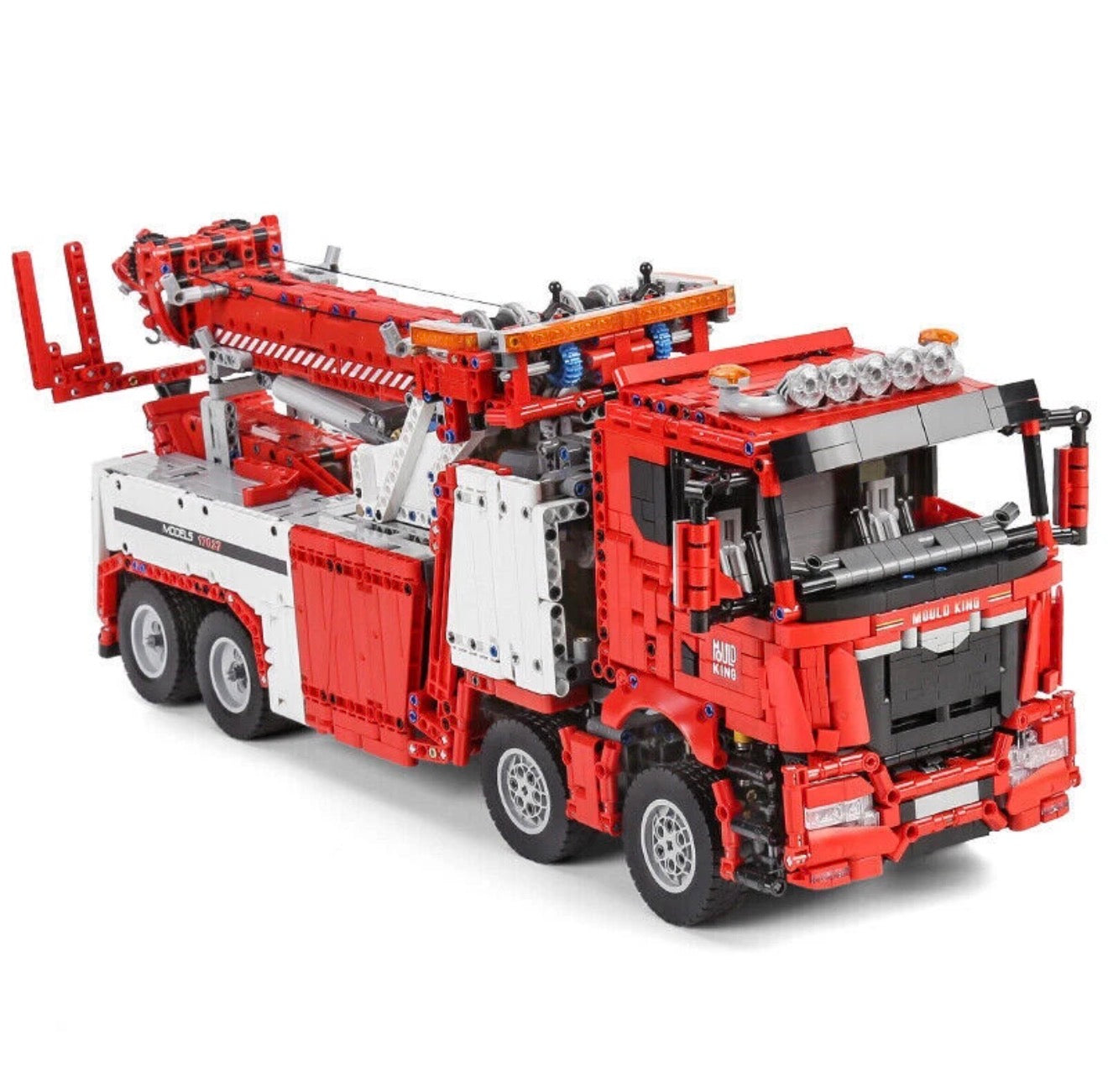 Mould King 17027 RC Abschlepptruck – 4883 Teile Technik-Klemmbaustein-Set | Ferngesteuerter Truck
