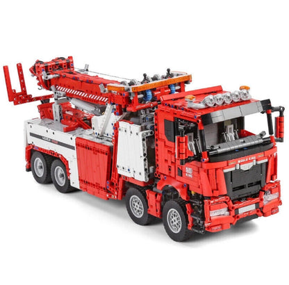 Mould King 17027 RC Abschlepptruck – 4883 Teile Technik-Klemmbaustein-Set | Ferngesteuerter Truck