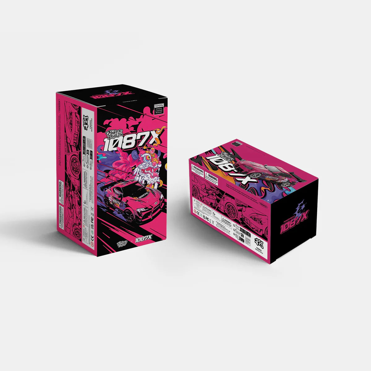 PowerBuild 1087X Drift Team Toyota Supra – 1:16 Sportwagen Klemmbaustein-Set | Drift-Edition