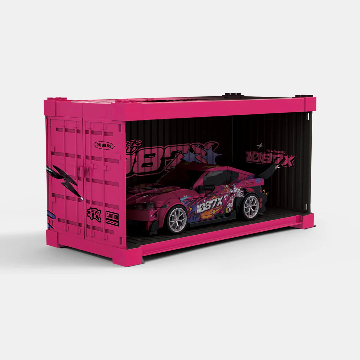 PowerBuild 1087X Drift Team Toyota Supra – 1:16 Sportwagen Klemmbaustein-Set | Drift-Edition