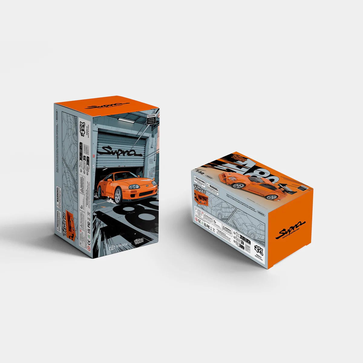 PowerBuild Toyota Supra A80 – 1:16 Klemmbaustein-Sportwagen | Detailreiches Modell