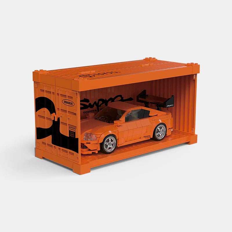 PowerBuild Toyota Supra A80 – 1:16 Klemmbaustein-Sportwagen | Detailreiches Modell