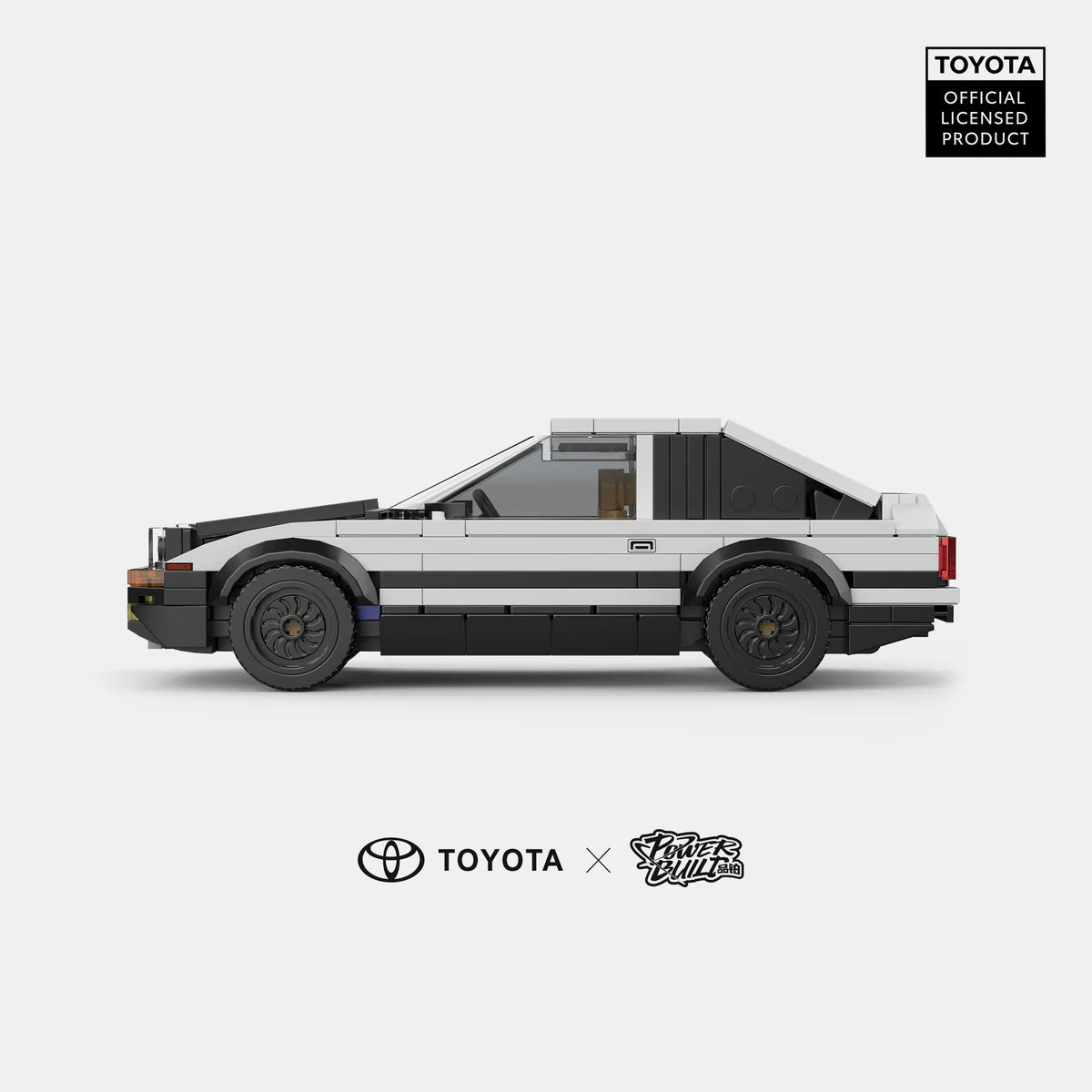 PowerBuild Toyota Trueno AE86 – 1:32 Building Block Sports Car | Classic Drift Cult Car as a Model