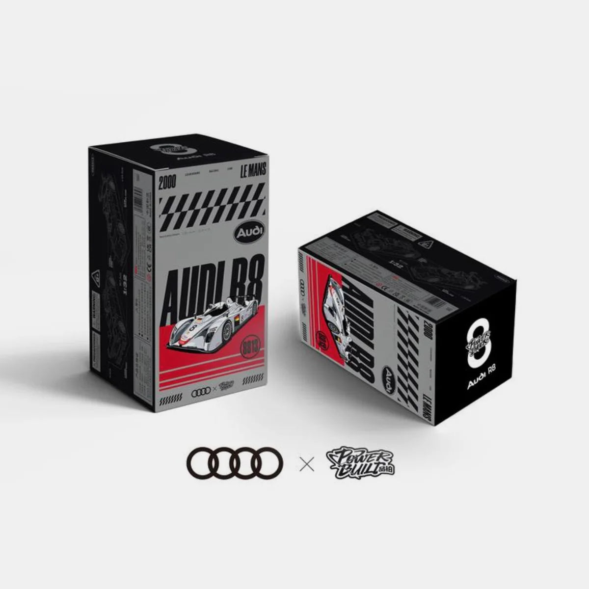 PowerBuild Audi R8 Le Mans 2000 – 1:32 Building Block Race Car | Detailed Sports Car Model