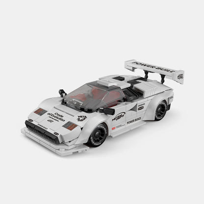 PowerBuild Metamorph Countach – 1:16 Klemmbaustein-Sportwagen | Iconic Supercar Modell