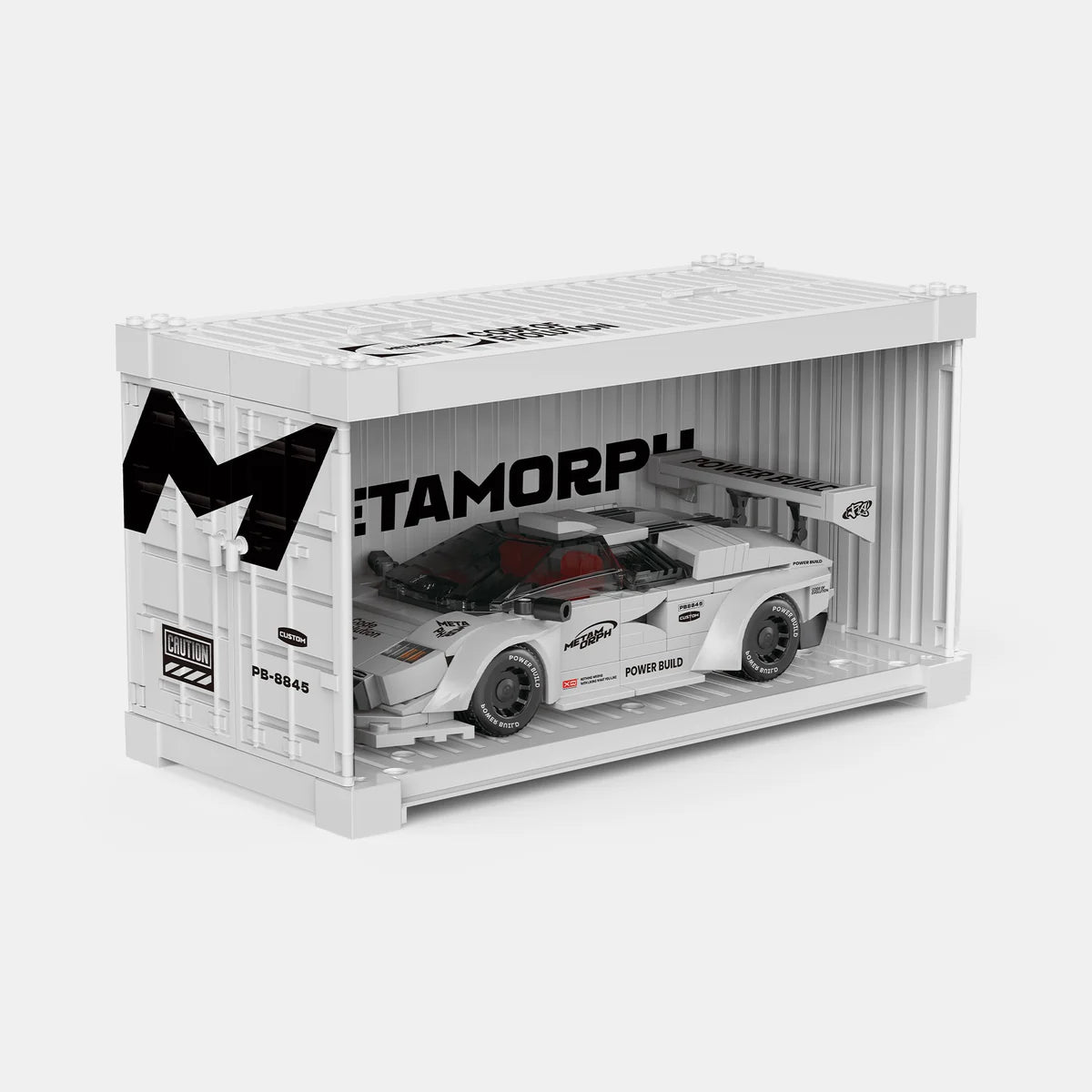 PowerBuild Metamorph Countach – 1:16 Klemmbaustein-Sportwagen | Iconic Supercar Modell