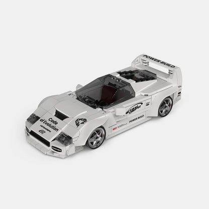 PowerBuild Metamorph F40 – 1:16 Klemmbaustein-Supercar | Detailreiches Ferrari-Modell
