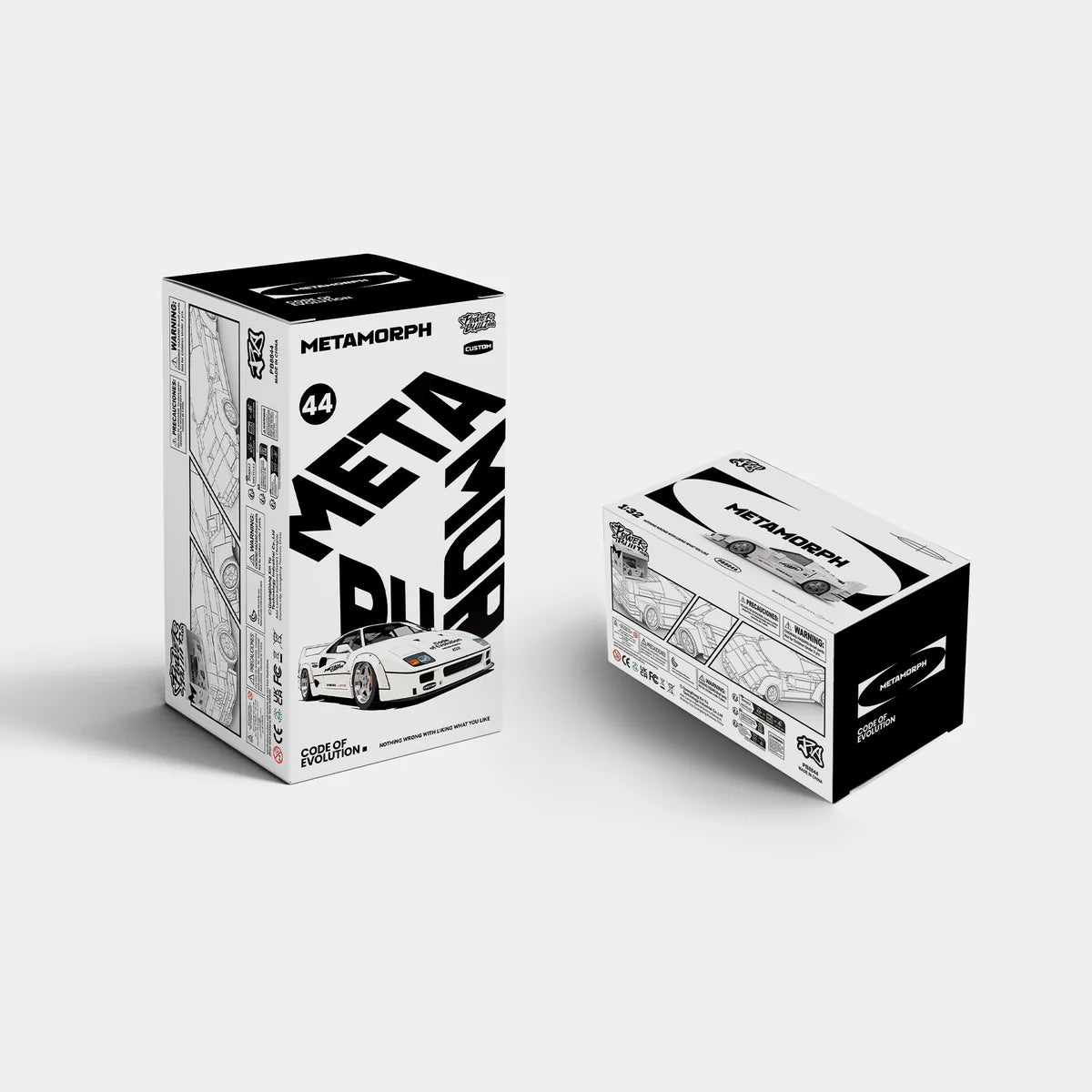 PowerBuild Metamorph F40 – 1:16 Klemmbaustein-Supercar | Detailreiches Ferrari-Modell