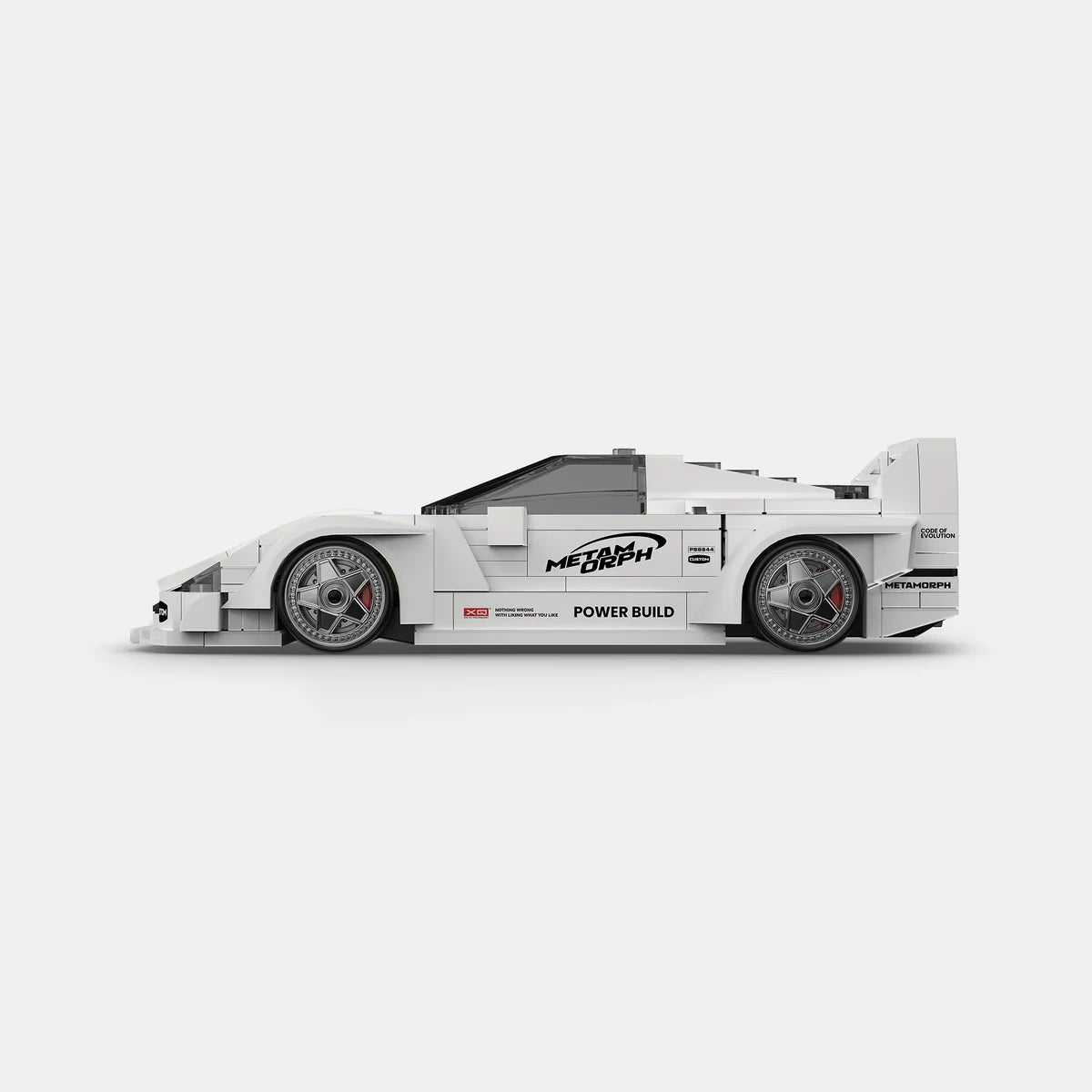 PowerBuild Metamorph F40 – 1:16 Klemmbaustein-Supercar | Detailreiches Ferrari-Modell