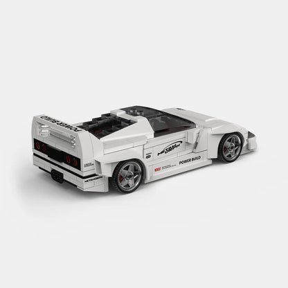 PowerBuild Metamorph F40 – 1:16 Klemmbaustein-Supercar | Detailreiches Ferrari-Modell