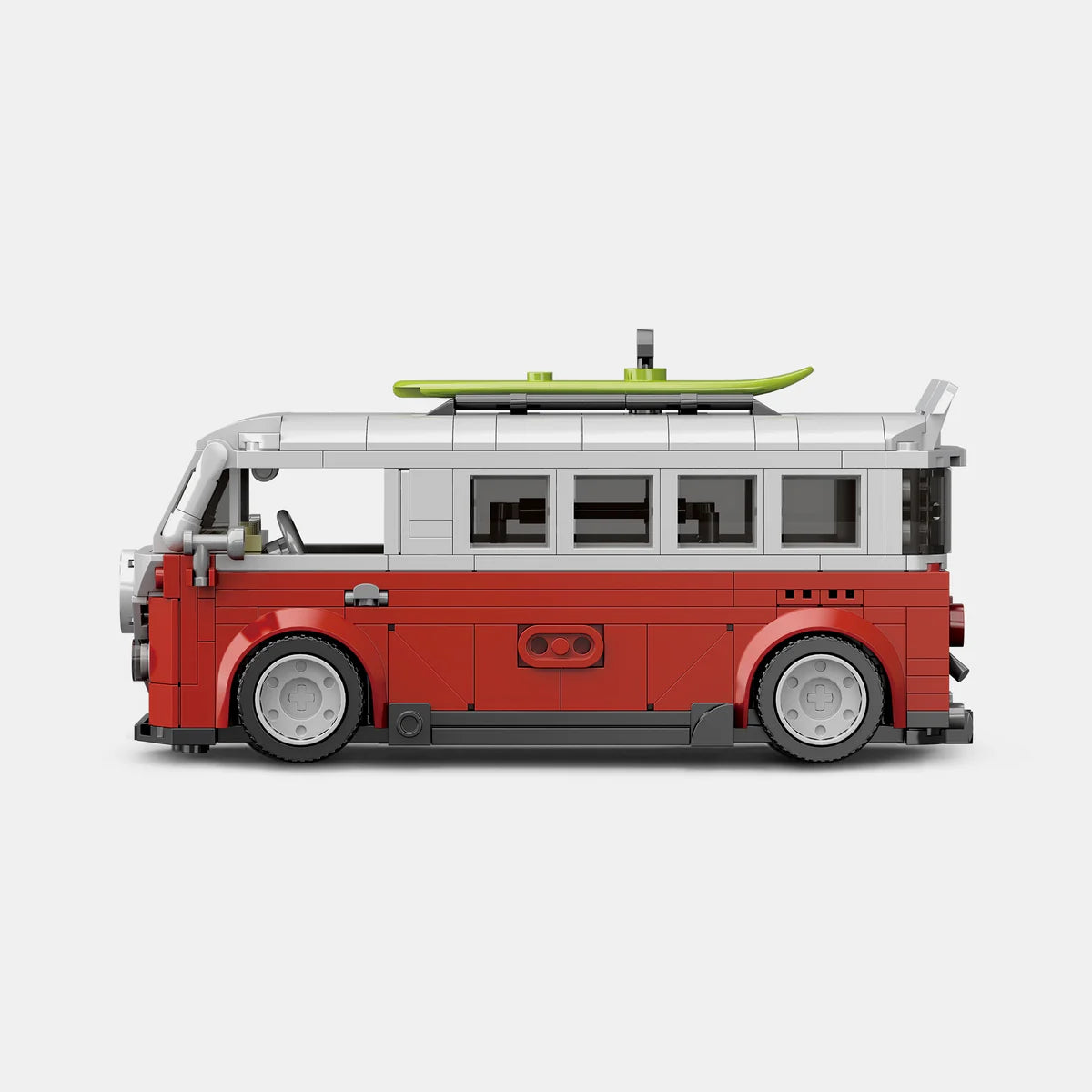 PowerBuild Classic Surf Camper - 1:32 Brick Camping Bus | Vintage Surf Van Model