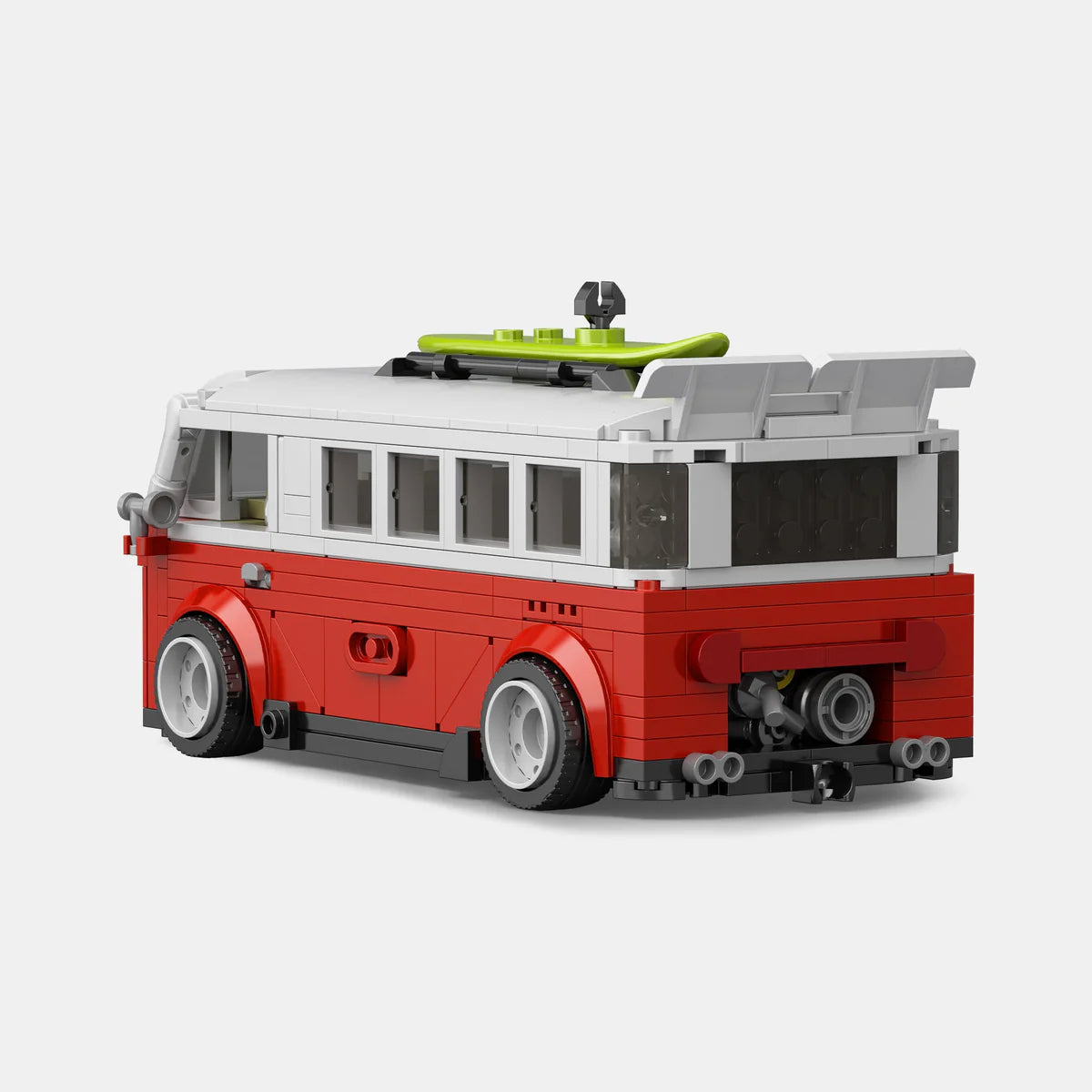 PowerBuild Classic Surf Camper - 1:32 Brick Camping Bus | Vintage Surf Van Model