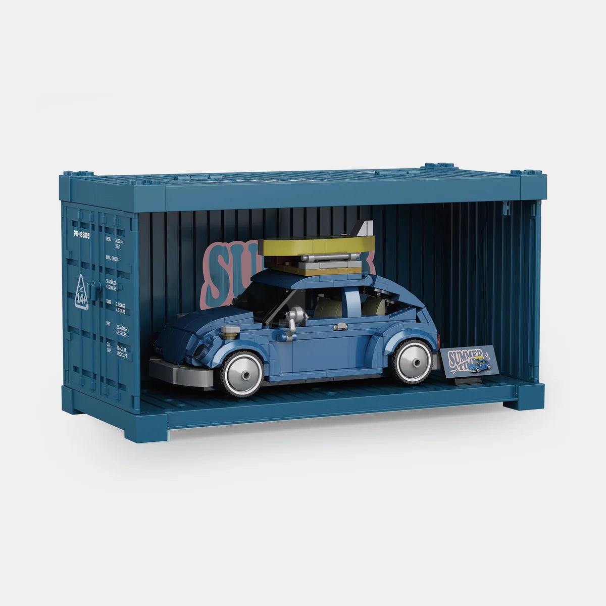PowerBuild Beetle Summer – 1:32Brick Retro Beetle | Stylish Summer Car Model