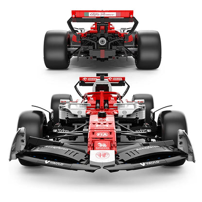 Rastar 94410 Alfa Romeo F1 C42 1:8 – Formel-1 Klemmbaustein-Modell mit 2.306 Teilen