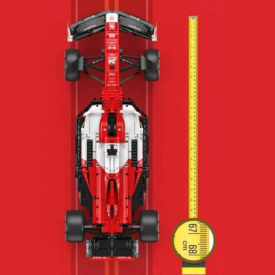 Rastar 94410 Alfa Romeo F1 C42 1:8 – Formel-1 Klemmbaustein-Modell mit 2.306 Teilen