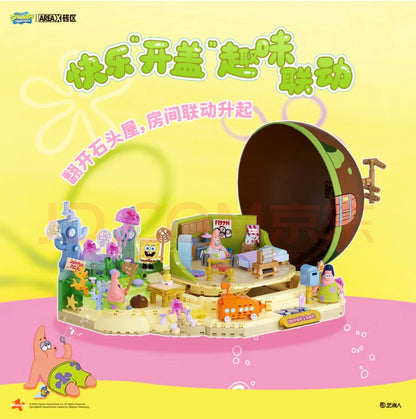 Area-X AB0089 Patrick Star Rock House – SpongeBob-Themen-Klemmbaustein-Modell